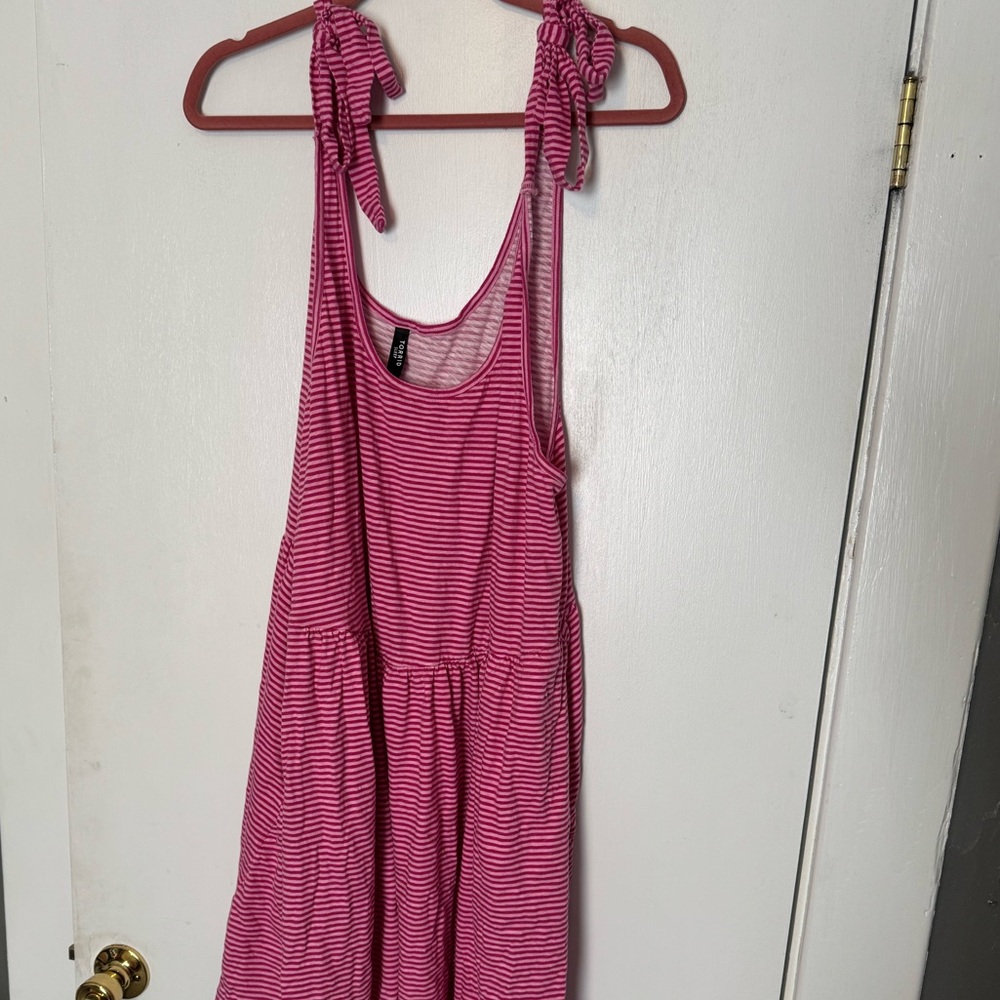 Torrid Pink Striped Tank Top Sleep Dress